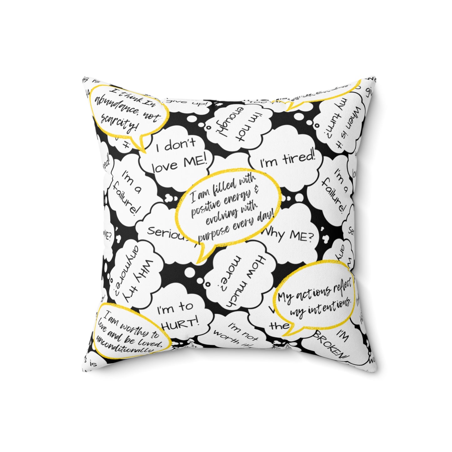 Speak It Into Existence Faux Suede Pillow