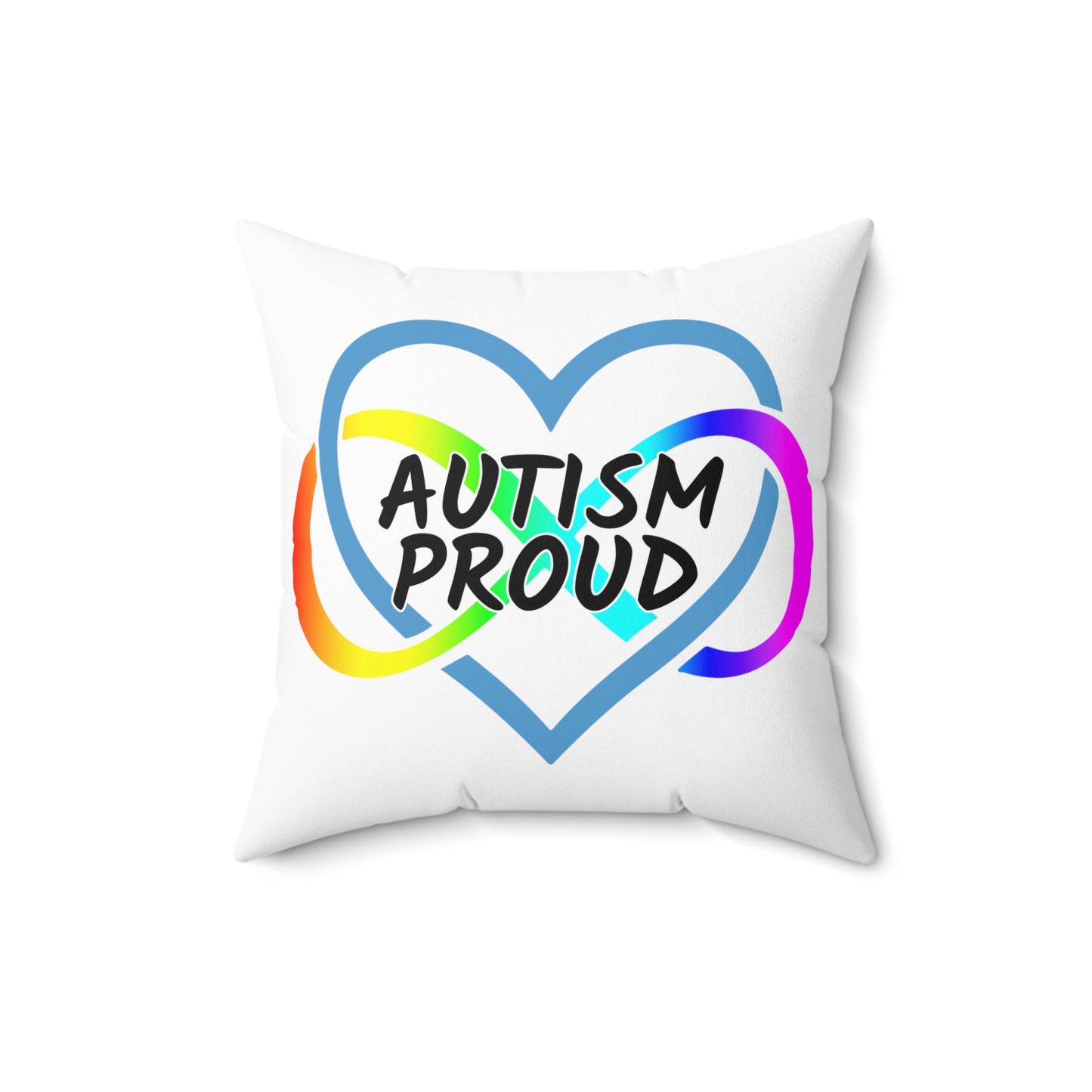 Autism Proud Faux Suede Pillow