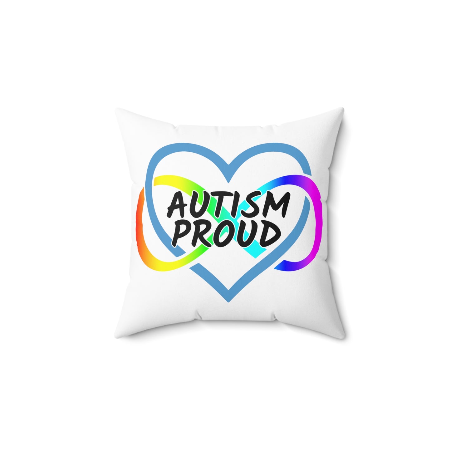 Autism Proud Faux Suede Pillow