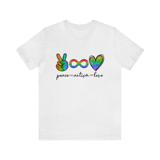 Peace, Autism & Love T-Shirt - Adult