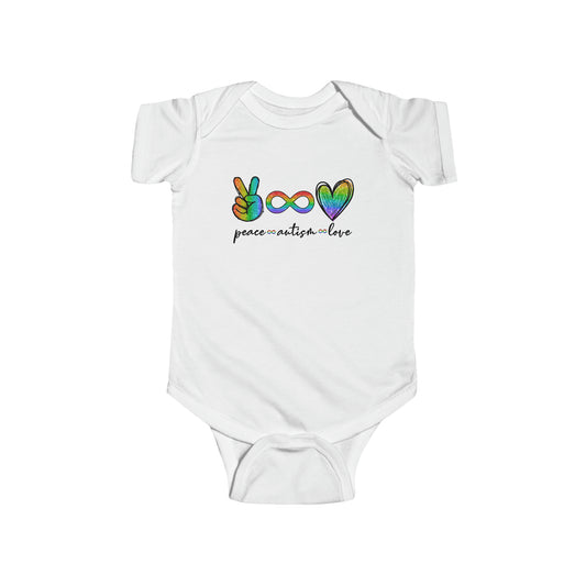 Peace, Autism & Love Infant Bodysuit