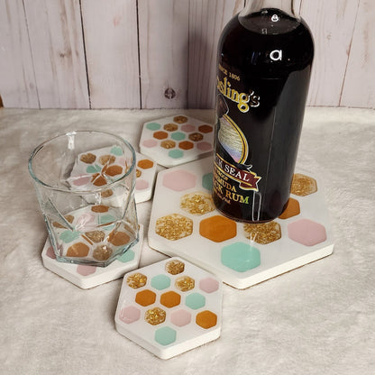 Coaster & Trivet Bar Set