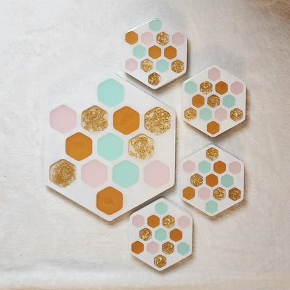 Coaster & Trivet Bar Set